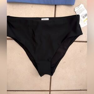 Speedo Solid Classic High Rise Swim Bottoms
